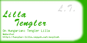 lilla tengler business card